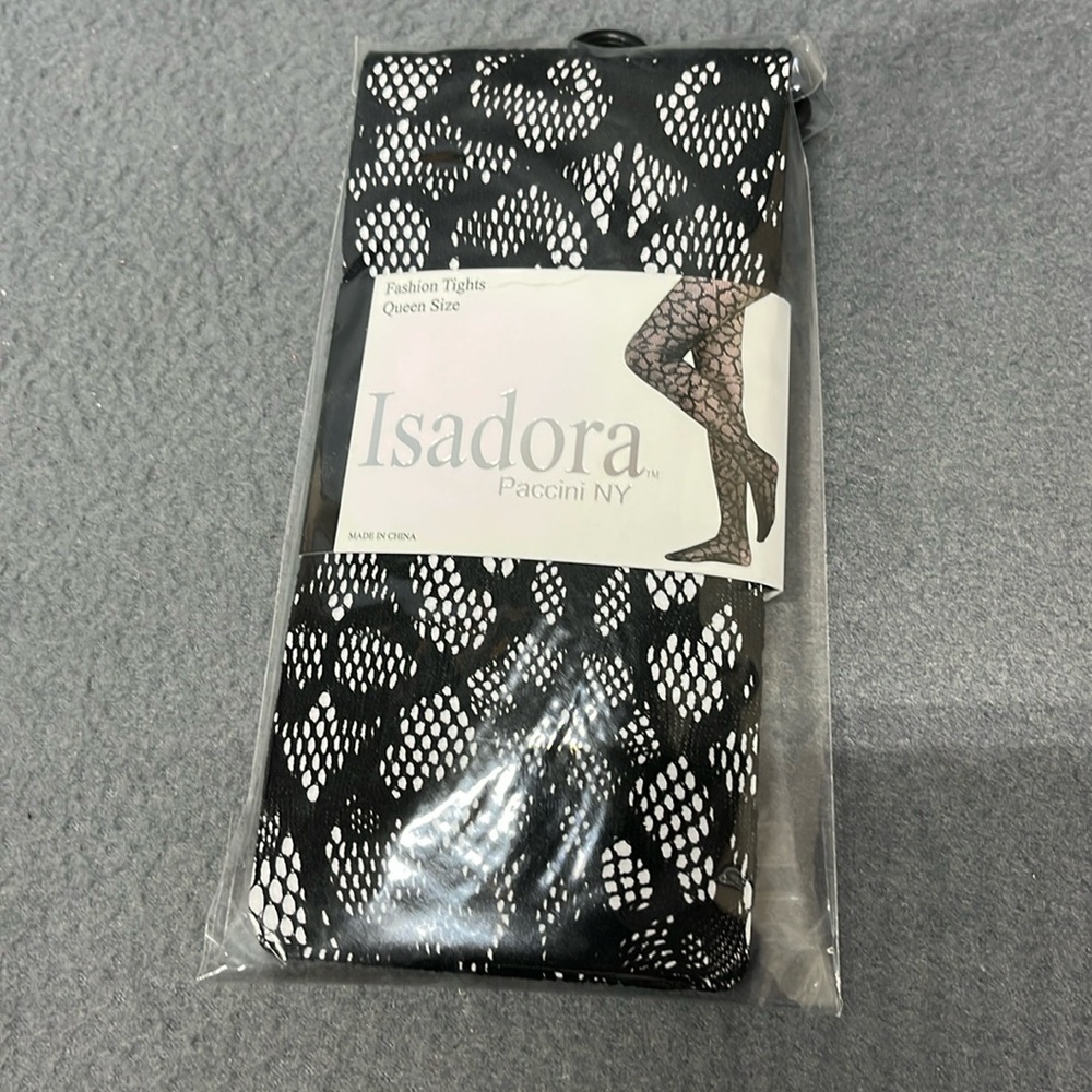 Black Patterned Fashion Tights